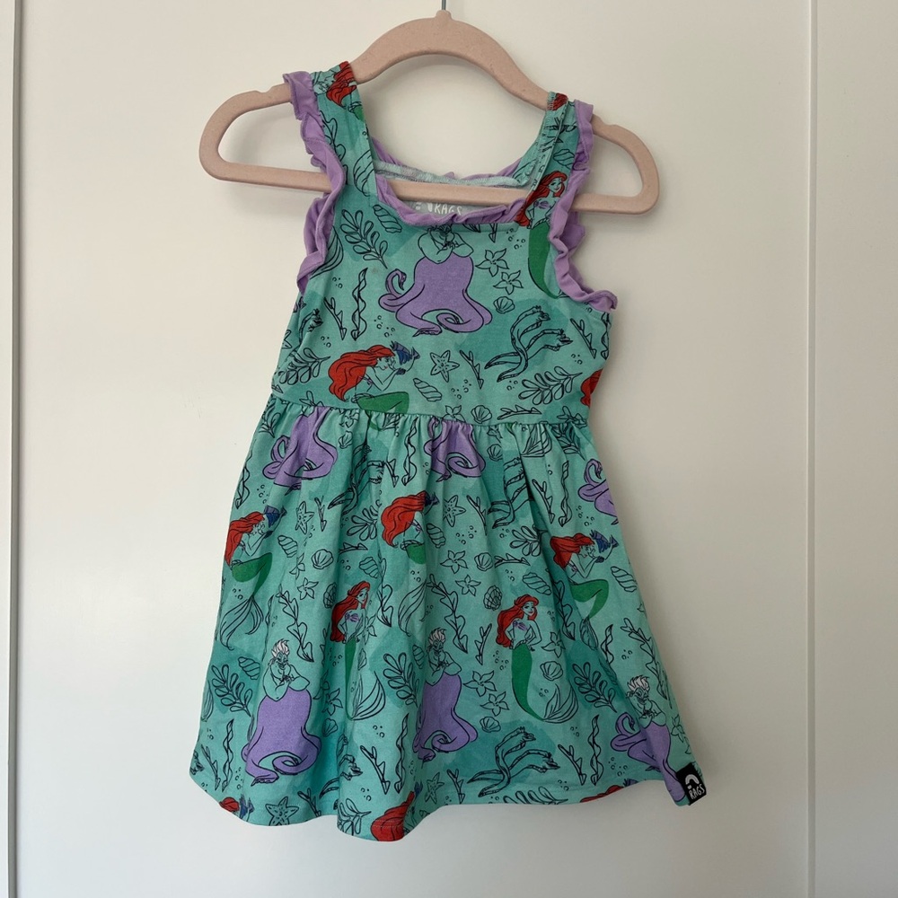 Disney Ariel Kids Dress - Teal and Lavender